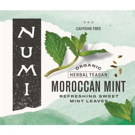 NUMI ORGANIC TEA Moroccan Mint Herbal Tea, PK100 30104